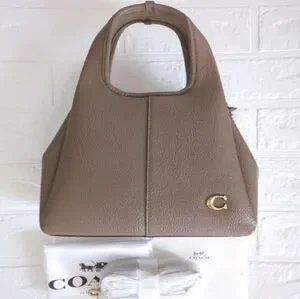 COACH Lana Shoulder Bag 23 Tote Bag Matte Brown.